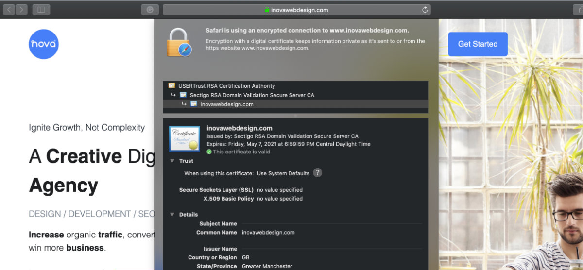 How to check SSL certificate information.